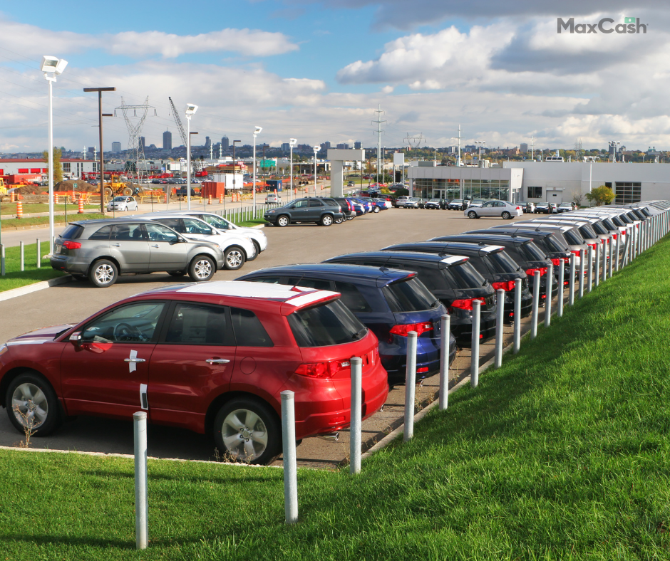 car dealership lot